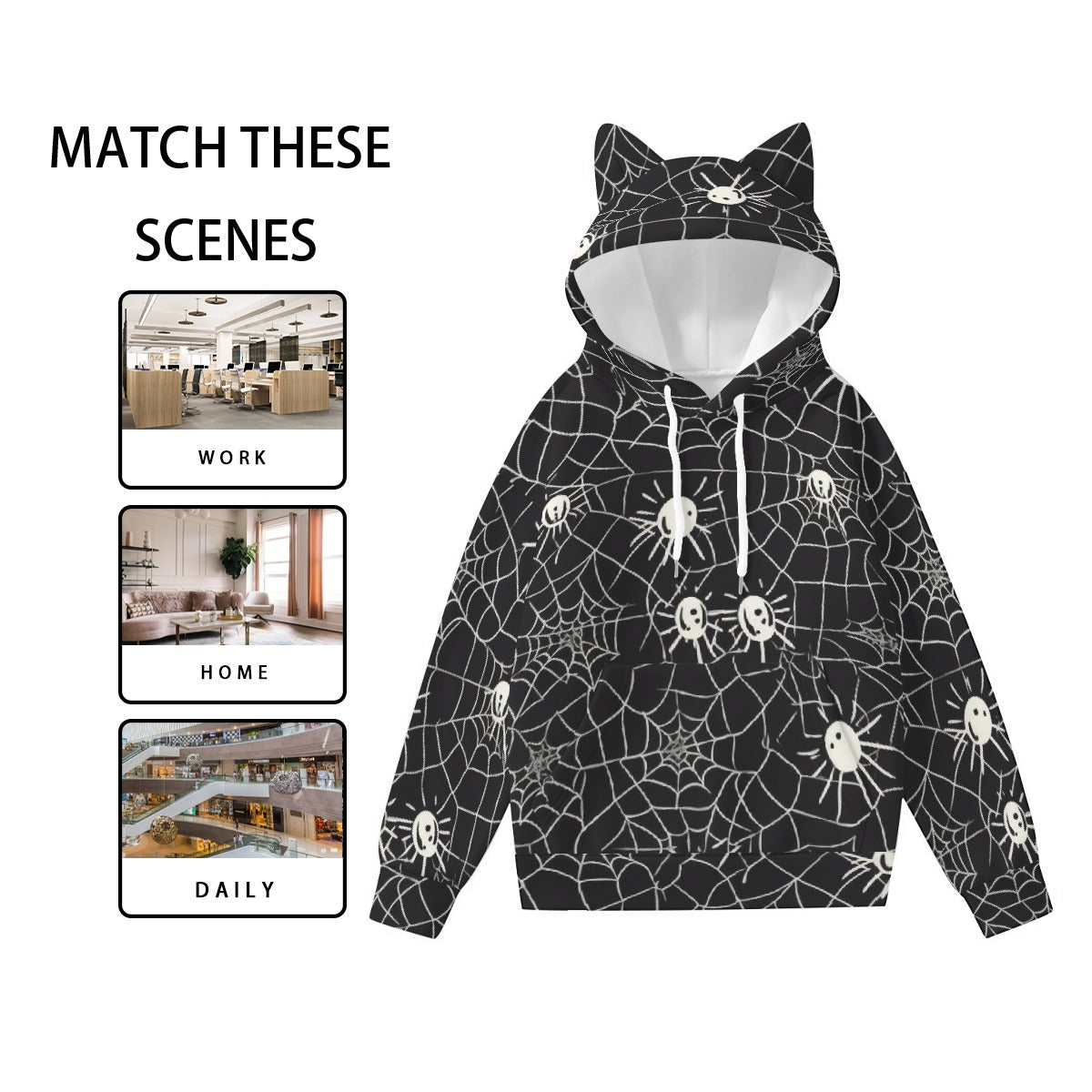 Women’s Hoodie With Decorative Ears