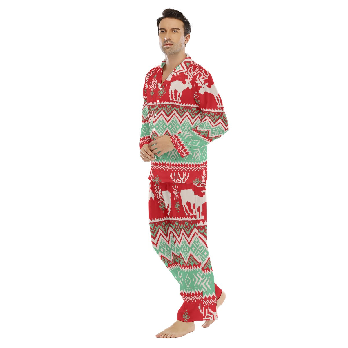 Men's Lapel Pajama Set