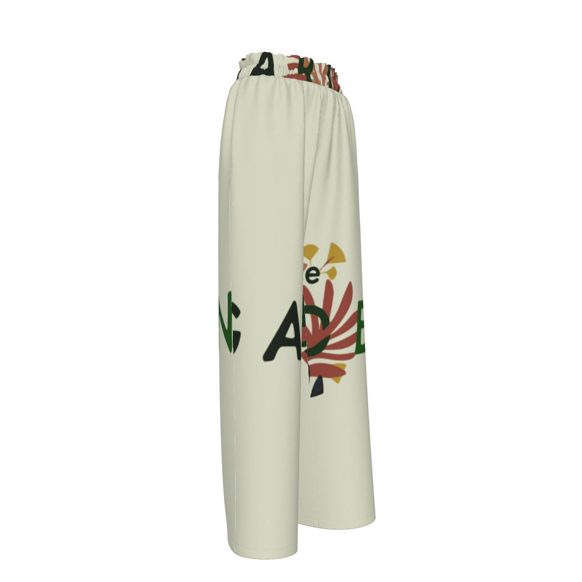 Faux Silk Wide-Leg Pants