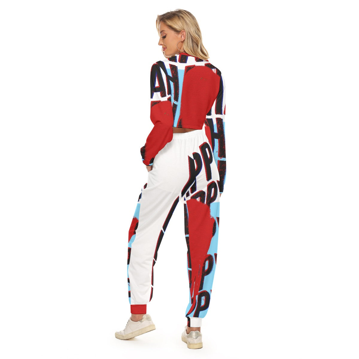 Women's Crop Sweatshirt Suit