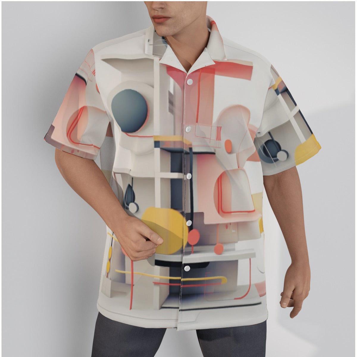 Hawaiian Shirt With Button Closure