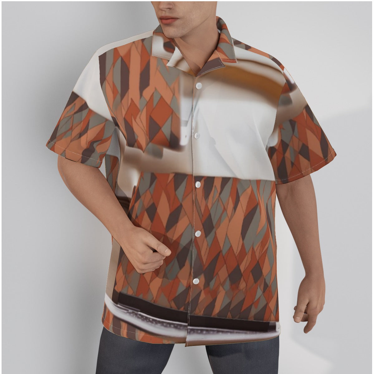 Hawaiian Shirt With Button Closure