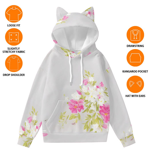 Women’s Hoodie With Decorative Ears