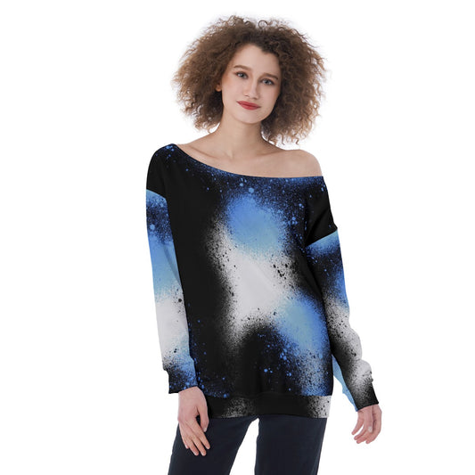 Oversized Women's Off-Shoulder Sweatshirt