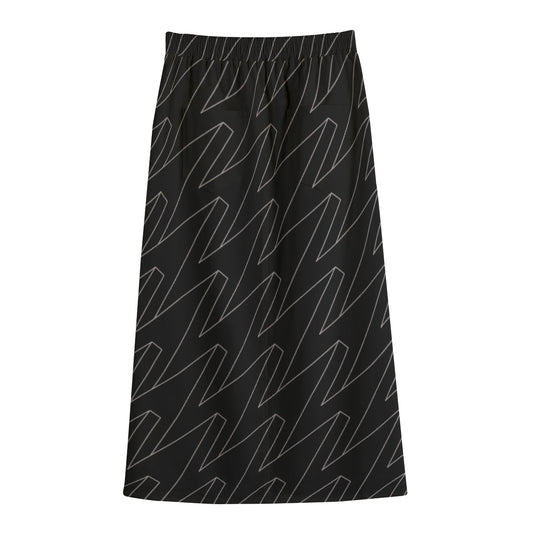 Women's Front Mid-slit Skirt | 245GSM Cotton