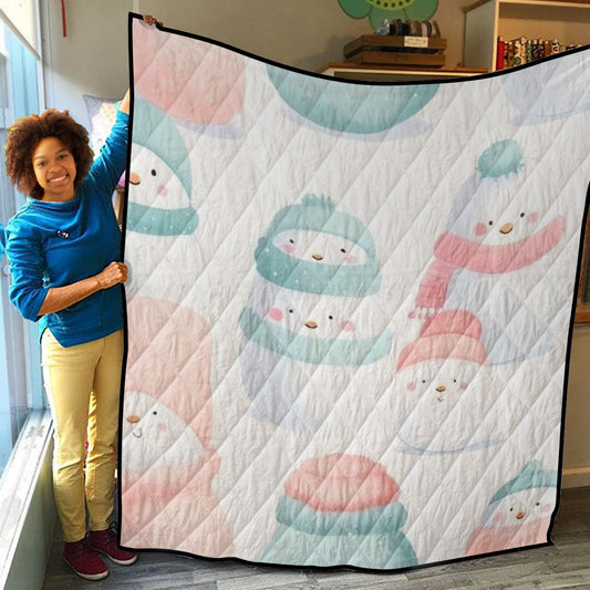 Lightweight & Breathable Quilt With Edge-wrapping Strips