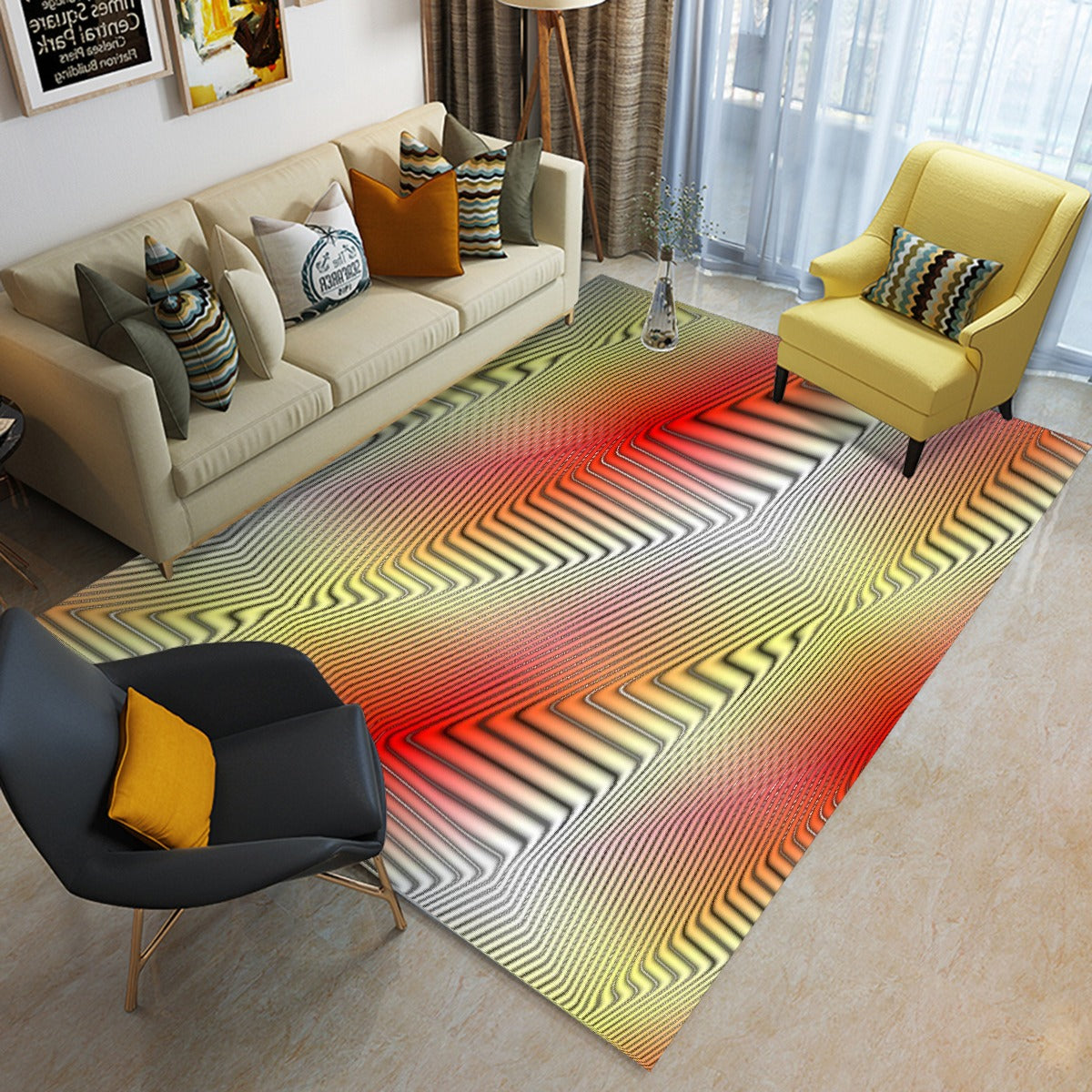 Foldable Rectangular Floor Mat