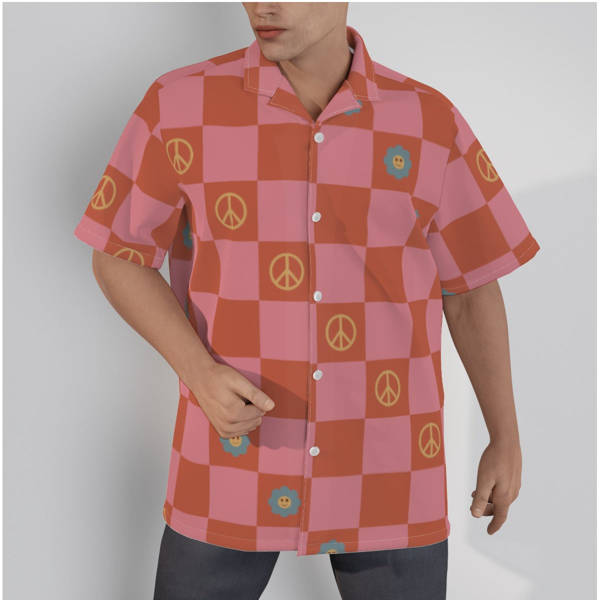 Hawaiian Shirt With Button Closure