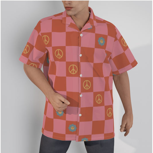 Hawaiian Shirt With Button Closure