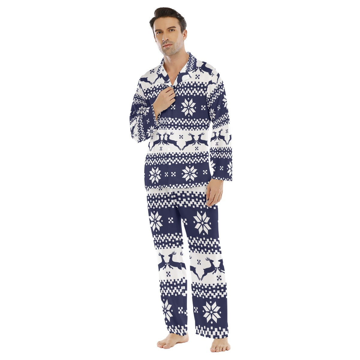 Men's Lapel Pajama Set