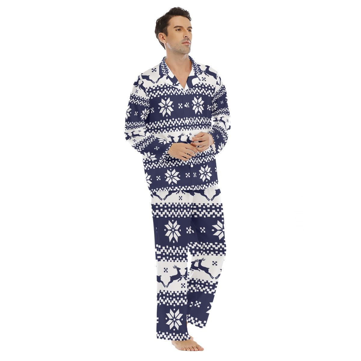 Men's Lapel Pajama Set