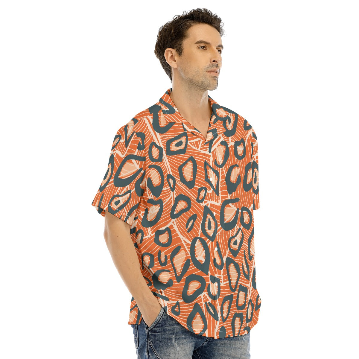 Hawaiian Shirt With Button Closure