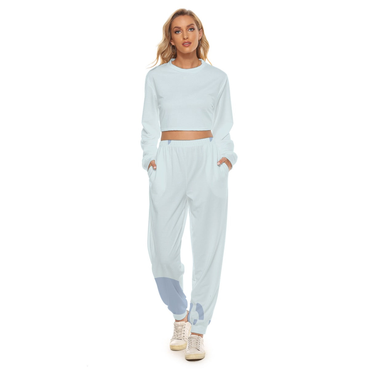 Women's Crop Sweatshirt Suit