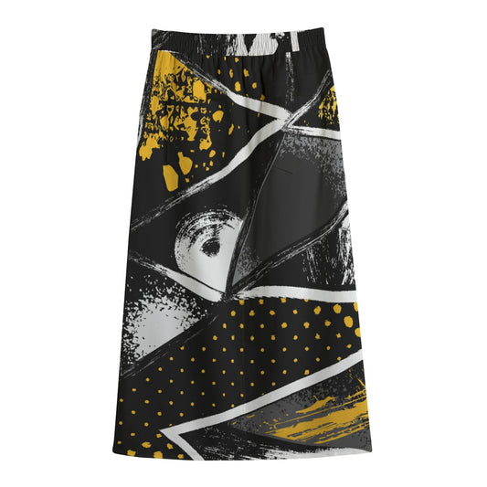 Women's Front Mid-slit Skirt | 245GSM Cotton