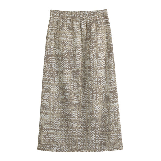 Women's Front Mid-slit Skirt | 245GSM Cotton