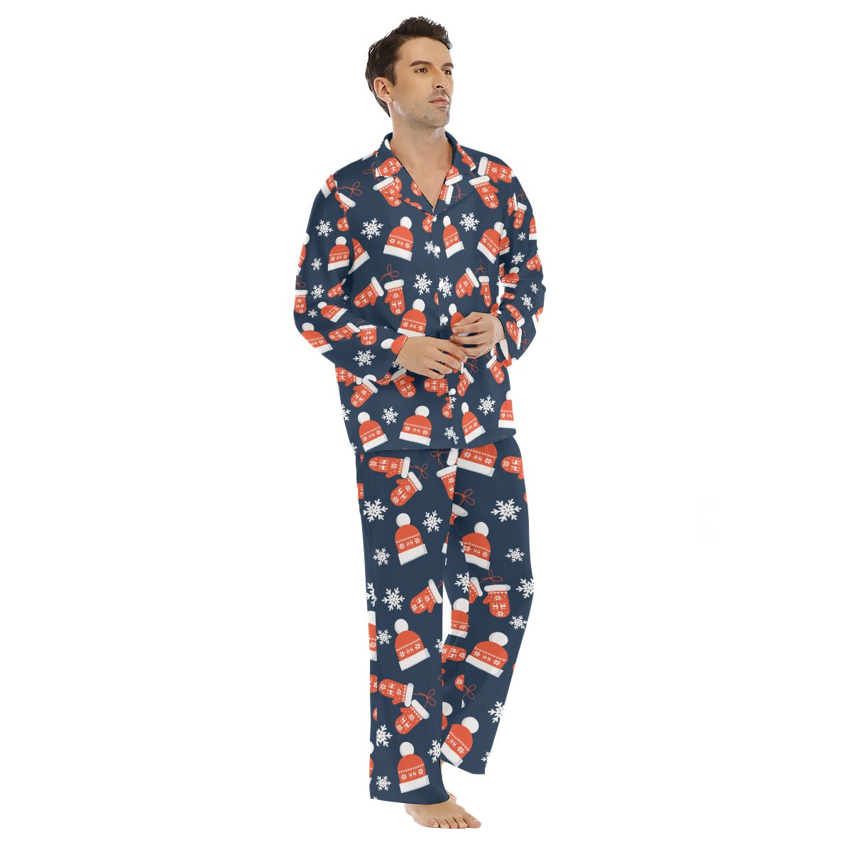 Men's Lapel Pajama Set