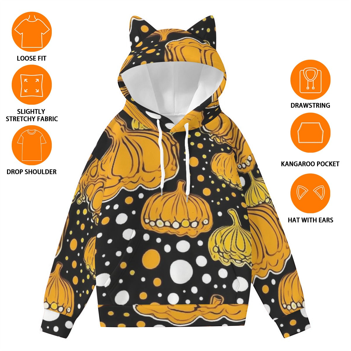 Women’s Hoodie With Decorative Ears