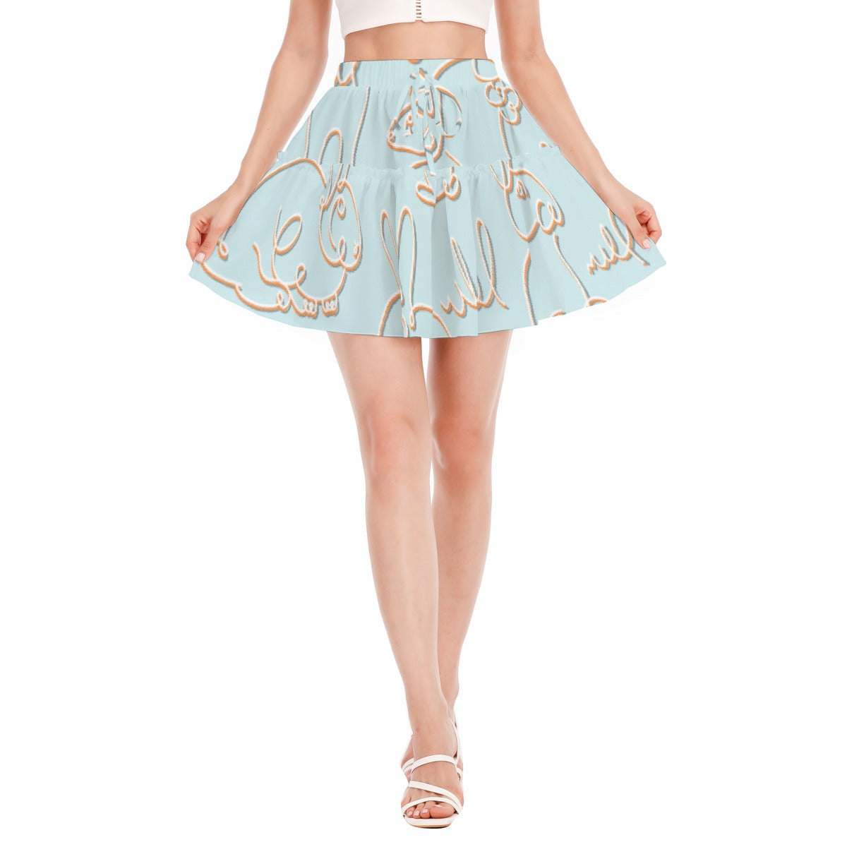 Women's Ruffled Mini Skirt