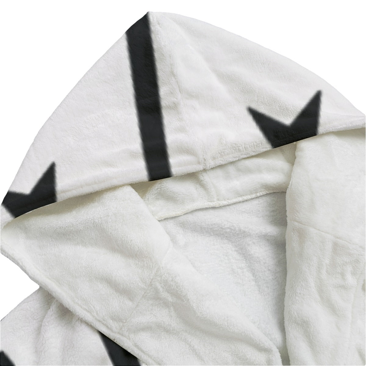 Unisex Flannel Hooded bathrobe