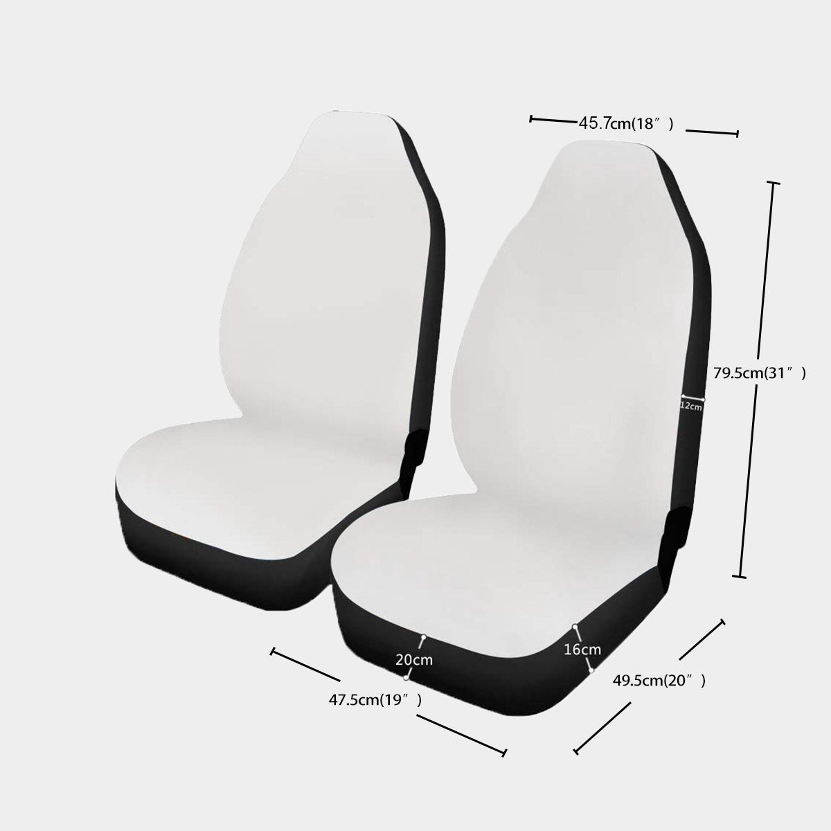 Universal Car Seat Cover With Thickened Back